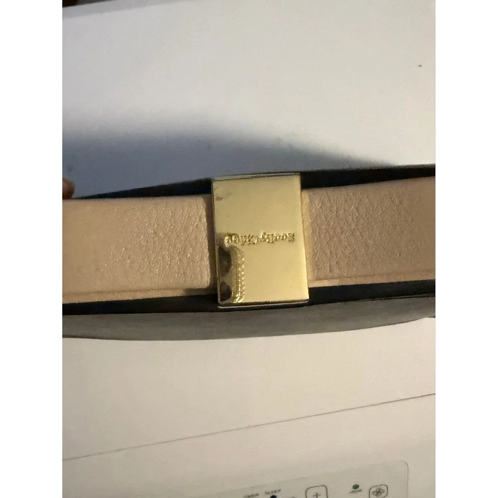 See by Chole Leather Bow clutch in Black with Tan Bow